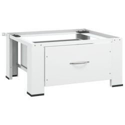 vidaXL Soporte pedestal para lavadora con cajón blanco