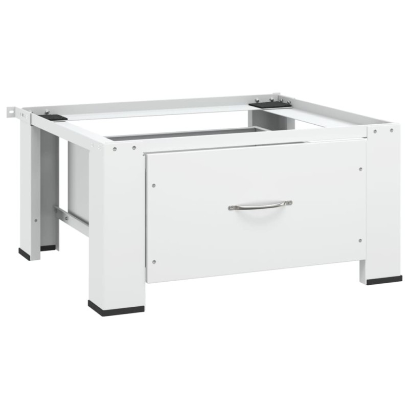 vidaXL Soporte pedestal para lavadora con cajón blanco vidaXL Soporte pedestal para lavadora con cajón blanco