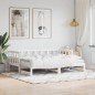 vidaXL Sofá cama nido madera maciza de pino blanco 80x200 cm vidaXL Sofá cama nido madera maciza de pino blanco 80x200 cm