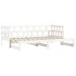 vidaXL Sofá cama nido madera maciza de pino blanco 80x200 cm vidaXL Sofá cama nido madera maciza de pino blanco 80x200 cm