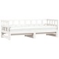 vidaXL Sofá cama nido madera maciza de pino blanco 80x200 cm vidaXL Sofá cama nido madera maciza de pino blanco 80x200 cm
