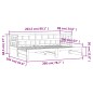 vidaXL Sofá cama nido madera maciza de pino blanco 80x200 cm vidaXL Sofá cama nido madera maciza de pino blanco 80x200 cm