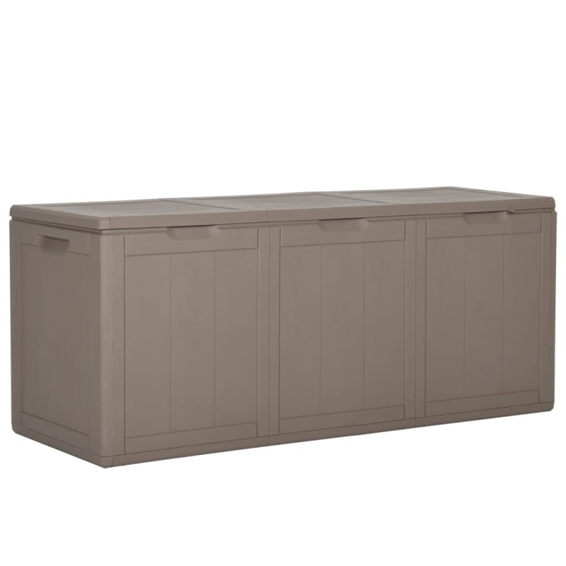 vidaXL Caja de almacenaje para jardín 270 L PP ratán marrón vidaXL Caja de almacenaje para jardín 270 L PP ratán marrón