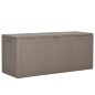 vidaXL Caja de almacenaje para jardín 270 L PP ratán marrón vidaXL Caja de almacenaje para jardín 270 L PP ratán marrón