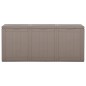 vidaXL Caja de almacenaje para jardín 270 L PP ratán marrón vidaXL Caja de almacenaje para jardín 270 L PP ratán marrón