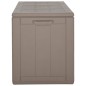 vidaXL Caja de almacenaje para jardín 270 L PP ratán marrón vidaXL Caja de almacenaje para jardín 270 L PP ratán marrón