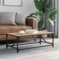 vidaXL Mesa de centro madera contrachapada roble Sonoma 100x50x35 cm vidaXL Mesa de centro madera contrachapada roble Sonoma 100x50x35 cm
