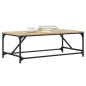 vidaXL Mesa de centro madera contrachapada roble Sonoma 100x50x35 cm vidaXL Mesa de centro madera contrachapada roble Sonoma 100x50x35 cm