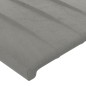 vidaXL Cabecero con orejas de terciopelo gris claro 103x16x118/128 cm vidaXL Cabecero con orejas de terciopelo gris claro 103x16x118/128 cm
