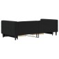 vidaXL Sofá cama nido con cajones terciopelo negro 90x200 cm vidaXL Sofá cama nido con cajones terciopelo negro 90x200 cm