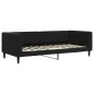 vidaXL Sofá cama nido con cajones terciopelo negro 90x200 cm vidaXL Sofá cama nido con cajones terciopelo negro 90x200 cm