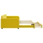 vidaXL Sofá cama nido con cajones terciopelo amarillo 90x200 cm vidaXL Sofá cama nido con cajones terciopelo amarillo 90x200 cm