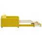 vidaXL Sofá cama nido con cajones terciopelo amarillo 100x200 cm vidaXL Sofá cama nido con cajones terciopelo amarillo 100x200 cm