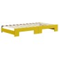 vidaXL Sofá cama nido con cajones terciopelo amarillo 100x200 cm vidaXL Sofá cama nido con cajones terciopelo amarillo 100x200 cm