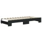 vidaXL Sofá cama nido con cajones tela negro 100x200 cm vidaXL Sofá cama nido con cajones tela negro 100x200 cm