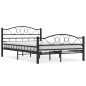 vidaXL Estructura de cama de acero negra 120x200 cm