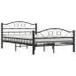 vidaXL Estructura de cama de acero negra 120x200 cm