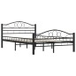 vidaXL Estructura de cama de acero negra 120x200 cm