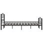 vidaXL Estructura de cama de acero negra 120x200 cm