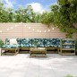 vidaXL Juego de muebles de jardín 8 pzas madera de pino impregnada vidaXL Juego de muebles de jardín 8 pzas madera de pino impregnada