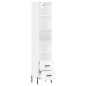 vidaXL Aparador alto madera contrachapada blanco brillo 34,5x34x180 cm vidaXL Aparador alto madera contrachapada blanco brillo 34,5x34x180 cm