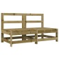 vidaXL Juego de muebles de jardín 6 pzas madera de pino impregnada