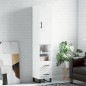 vidaXL Aparador alto madera contrachapada blanco brillo 34,5x34x180 cm vidaXL Aparador alto madera contrachapada blanco brillo 34,5x34x180 cm