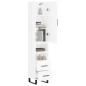 vidaXL Aparador alto madera contrachapada blanco brillo 34,5x34x180 cm vidaXL Aparador alto madera contrachapada blanco brillo 34,5x34x180 cm