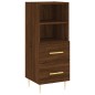 vidaXL Aparador alto madera contrachapada roble marrón 34,5x34x180 cm vidaXL Aparador alto madera contrachapada roble marrón 34,5x34x180 cm