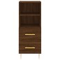 vidaXL Aparador alto madera contrachapada roble marrón 34,5x34x180 cm vidaXL Aparador alto madera contrachapada roble marrón 34,5x34x180 cm