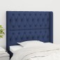 vidaXL Cabecero con orejas de tela azul 93x16x118/128 cm vidaXL Cabecero con orejas de tela azul 93x16x118/128 cm