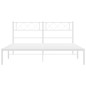 vidaXL Estructura de cama con cabecero metal blanca 140x200 cm vidaXL Estructura de cama con cabecero metal blanca 140x200 cm