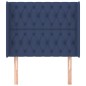 vidaXL Cabecero con orejas de tela azul 93x16x118/128 cm vidaXL Cabecero con orejas de tela azul 93x16x118/128 cm