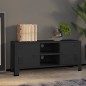 vidaXL Mueble de TV industrial metal negro 105x35x42 cm vidaXL Mueble de TV industrial metal negro 105x35x42 cm