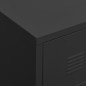 vidaXL Mueble de TV industrial metal negro 105x35x42 cm vidaXL Mueble de TV industrial metal negro 105x35x42 cm