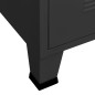 vidaXL Mueble de TV industrial metal negro 105x35x42 cm vidaXL Mueble de TV industrial metal negro 105x35x42 cm