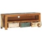 vidaXL Mueble de TV madera maciza reciclada 110x30x40 cm vidaXL Mueble de TV madera maciza reciclada 110x30x40 cm