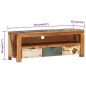 vidaXL Mueble de TV madera maciza reciclada 110x30x40 cm vidaXL Mueble de TV madera maciza reciclada 110x30x40 cm