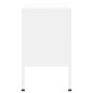 vidaXL Mueble para TV de acero blanco 105x35x50 cm vidaXL Mueble para TV de acero blanco 105x35x50 cm