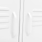 vidaXL Mueble para TV de acero blanco 105x35x50 cm vidaXL Mueble para TV de acero blanco 105x35x50 cm