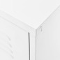 vidaXL Mueble para TV de acero blanco 105x35x50 cm vidaXL Mueble para TV de acero blanco 105x35x50 cm