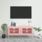 vidaXL Mueble para TV de acero rosa 105x35x50 cm vidaXL Mueble para TV de acero rosa 105x35x50 cm