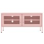 vidaXL Mueble para TV de acero rosa 105x35x50 cm vidaXL Mueble para TV de acero rosa 105x35x50 cm