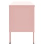 vidaXL Mueble para TV de acero rosa 105x35x50 cm vidaXL Mueble para TV de acero rosa 105x35x50 cm