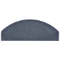 vidaXL Alfombras de peldaños de escalera 15 uds gris y azul 65x24x4 cm vidaXL Alfombras de peldaños de escalera 15 uds gris y azul 65x24x4 cm