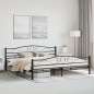vidaXL Estructura de cama de acero negro 200x200 cm vidaXL Estructura de cama de acero negro 200x200 cm
