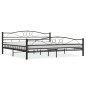 vidaXL Estructura de cama de acero negro 200x200 cm vidaXL Estructura de cama de acero negro 200x200 cm