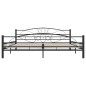 vidaXL Estructura de cama de acero negro 200x200 cm vidaXL Estructura de cama de acero negro 200x200 cm