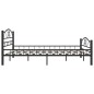 vidaXL Estructura de cama de acero negro 200x200 cm vidaXL Estructura de cama de acero negro 200x200 cm