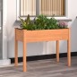 vidaXL Jardinera con forro madera maciza de abeto marrón 118x59x76 cm vidaXL Jardinera con forro madera maciza de abeto marrón 118x59x76 cm